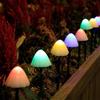 Solar-Powered Waterproof LED Mushroom String Lights for Outdoor Gardens