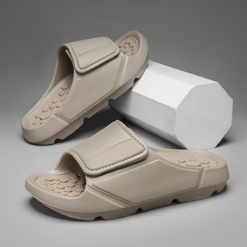 

Summer Men Massage Slippers Sides Indoor Outdoor Sandals Beach Casual Shoes Soft Sole Slides Men Flip Flops Men s Footwear 46 хакі