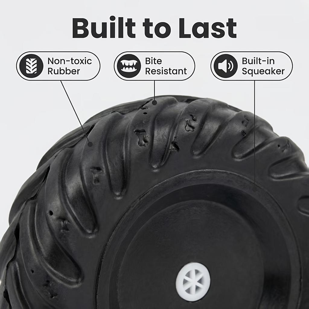 New Tire-Shaped Dog Bite And Sound Toy for Pet Stress Relief And Aggression Release
