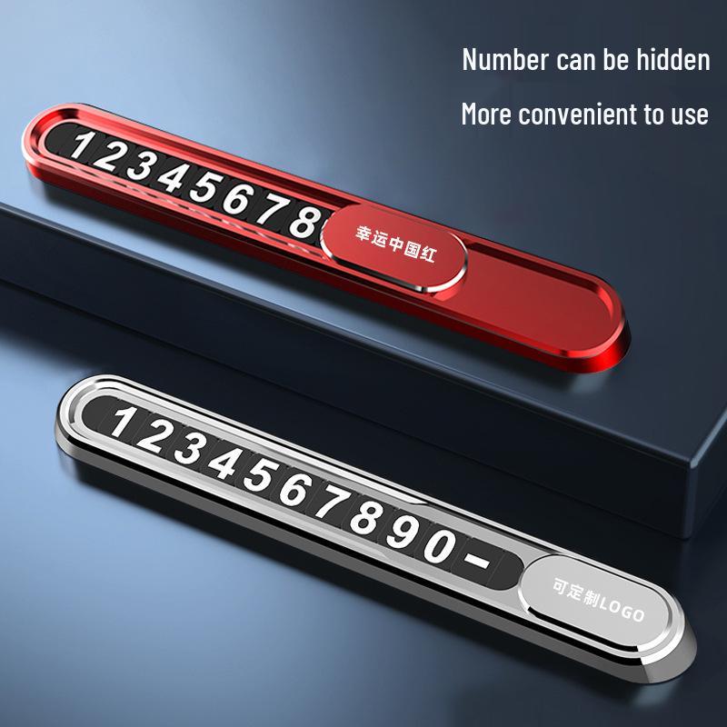 Premium Temporary Car Parking Number Plate with Alloy Design
