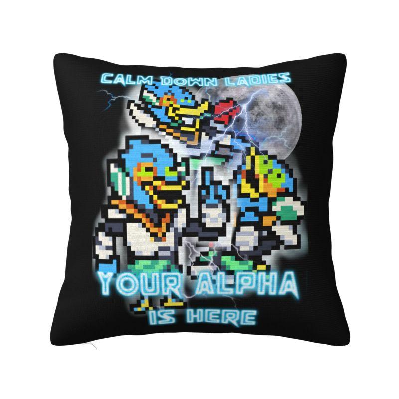 Lancer Deltarune Lovely Cushion Cover X Cm Polyester Velvet Throw Pillow Case For Sofa Living Room Decoration Pillowslip