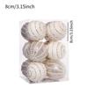 12 Pieces Christmas Ball Ornaments 8cm Charm Pendants Christmas Tree Hanging Ornaments for Wall Wreath Garland Home Window Party