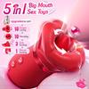 Juguete sexual para adultos 5 en 1 para mujeres: vibrador de succión oral, juguete rosa, 10 modos de lamido de lengua, 3 modos de succión automáticos + 1 manual, nuevo control por APP, adecuado para