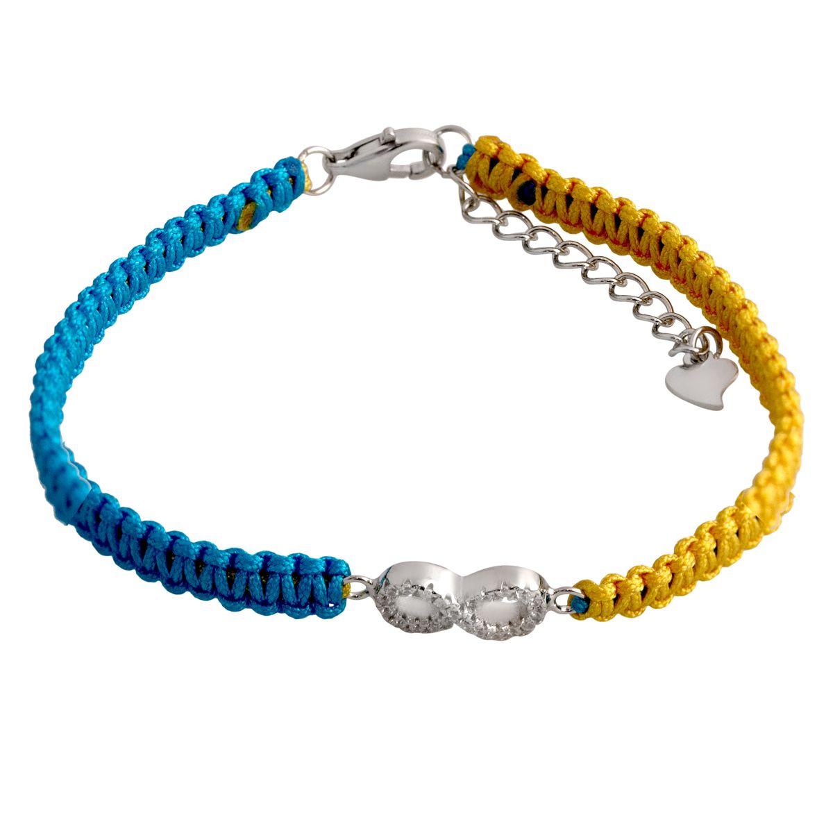 

Срібна каблучка з фіанітами. (2134015) 17-20cm білий