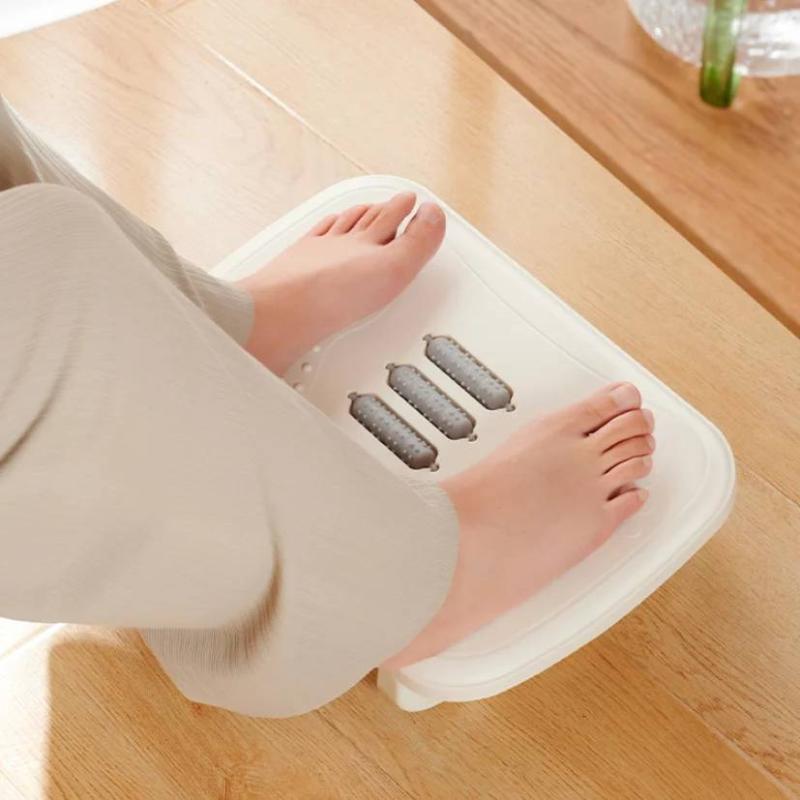 Tragbarkeit Fußstütze Unter dem Schreibtisch Fußstütze Ergonomischer Fußhocker Mit Massagerollen Fußstütze Für Heimarbeitsplatz Arbeit Schneller Versand