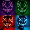 Led Mask Halloween Carnival Christmas Masquerade Party Night Club Luminous Movie Theme Mask The Purge Glowing Cosplay Mask