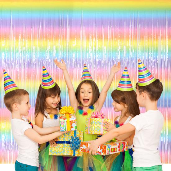 

Довольно простые в использовании многоразовые мишурные шторы блестящая фольга бахрома фестивальные принадлежности