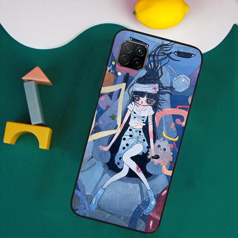 Cartoon Aesthetic Aya Takano For Huawei Nova 8i 3i 7i 11i 12i 9 10 SE Y73 Y90 Y70 Y72 Y61 Y91 P30 P40 Lite P60 Pro Case