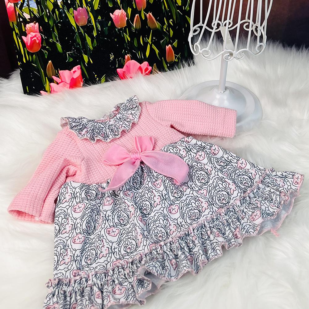 Îmbrăcăminte pentru păpuși renăscuți pentru bebeluși Costum de rochie pentru 23-24 inci pentru fete Păpuși renăscute din silicon Îmbrăcăminte pentru bebeluși Decorare pentru păpuși