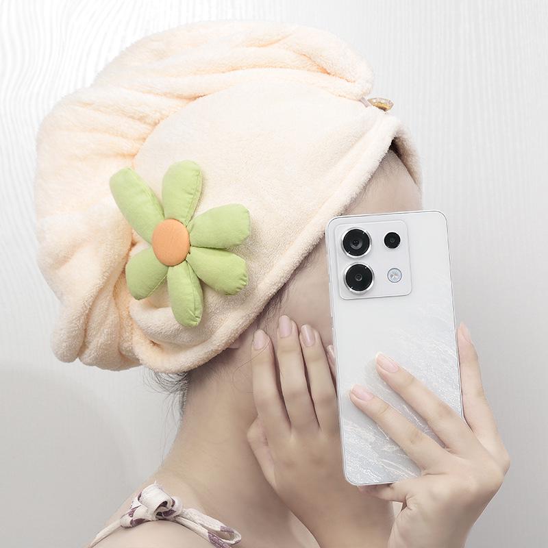 Microfiber Coral Fleece Quick-Dry Hair Wrap Towel