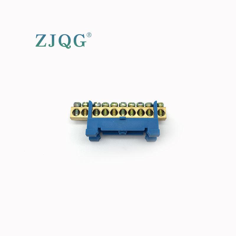 Export-Grade Blue Copper Rail-Mounted Terminal Blocks (6x9 Copper Components) XP0609F