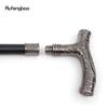 Silver Roaring Bear Head Flower Totem Relief Walking Cane Fashion Walking Stick Gentleman Crosier Knob Walking Stick 93cm