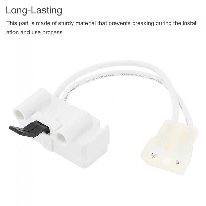 4pcs White Washing Machine Door Switch 3406109  Fit for Whirlpool / Kenmore, Precise Replaceable Door Switch