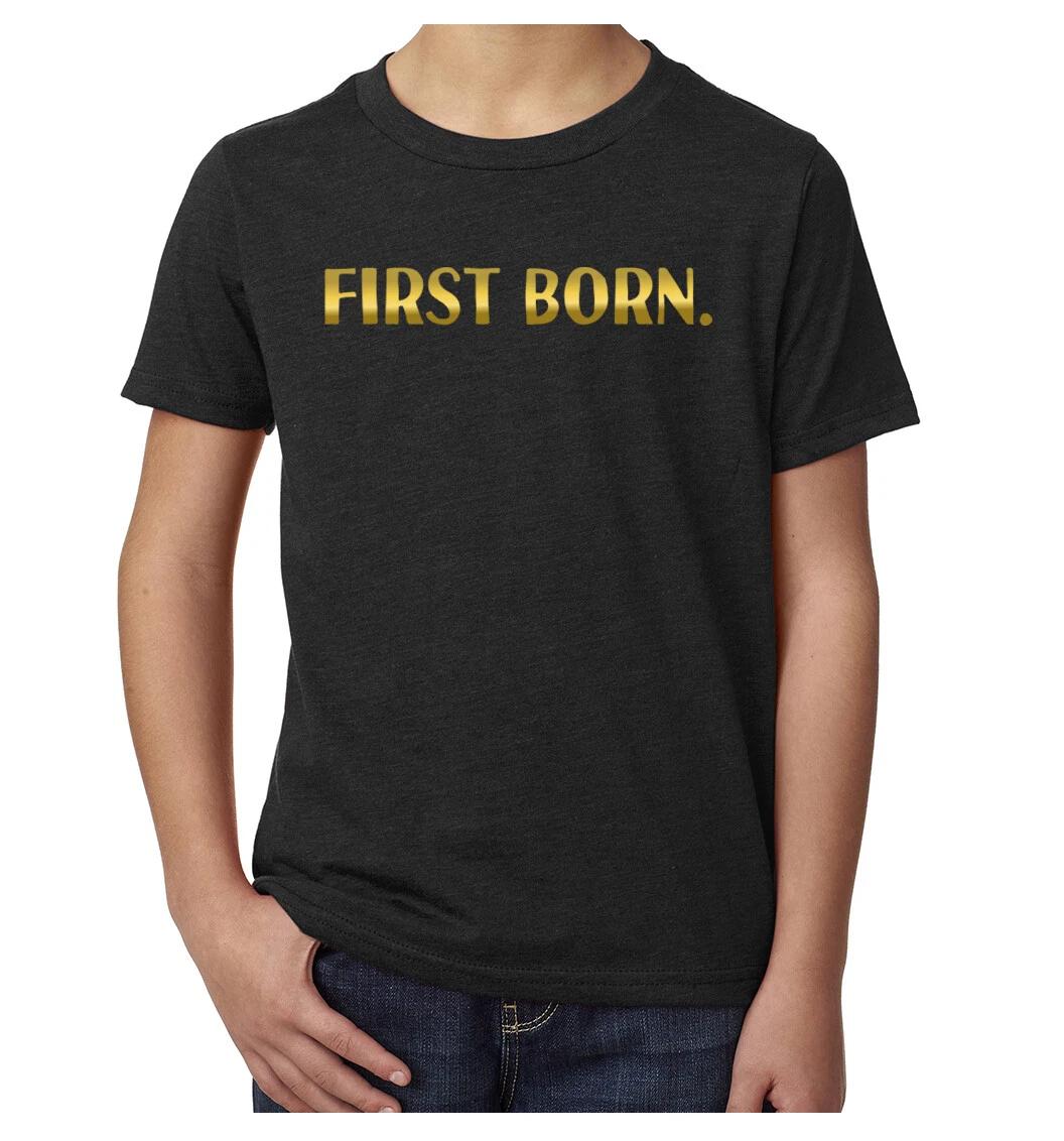 First Born shirt -Family Reunion youth T-Shirts L