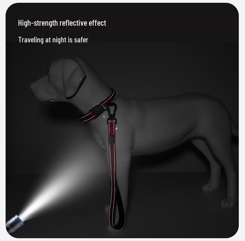 Nylon Short Traction Dog Leash for Medium & Large Dogs