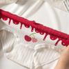 5Pcs Cotton Women Panties Comfort Underwear Low Waist Cute Print Girls Briefs Ladies Underpants