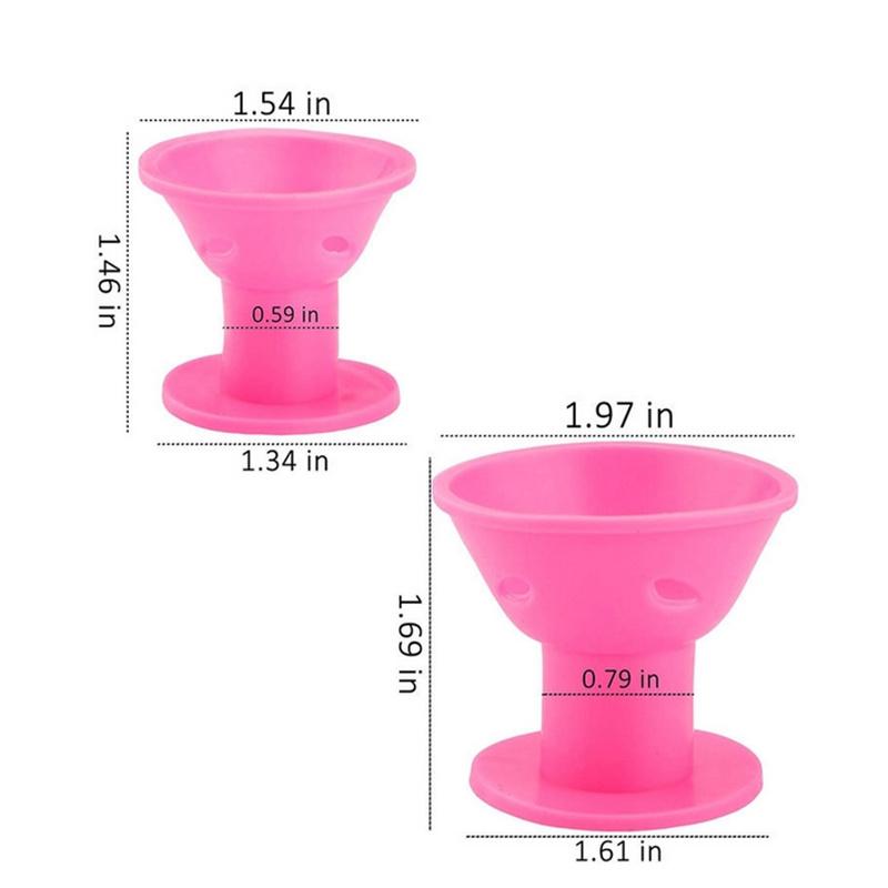 10/20PCS Pink Magic Hair Care Rollers Soft Silicone Hair Curler No Heat No Clip Hair Curling Styling DIY Tool For Curler Hair