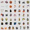 50 Cartoon Halloween Graffiti Stickers Water Cup Mobile Phone Waterproof Decorative Stickers Cute Holiday Stickers