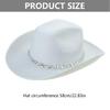 Delicate Glistening Cowgirl Hat with Rhinestones Western Cowboy Hat for Stage