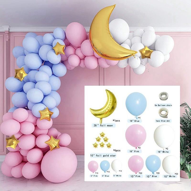 Gender Reveal Birthday Baby Shower Decorations Wedding Party Supplies Pink Blue Balloon Garland Arch Kit