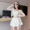 Ruffle Mini Skirt Women Summer Fashion Thin High Waist Bandage Lace Shorts Skirts Girls Cute Sweet Lolita Style Clohing Y2k