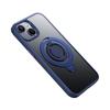 For iPhone 14 Case Compatible with MagSafe Kickstand Matte PC+TPU Phone Cover with Silicone Ring