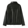 New Autumn Products, Women's Clothing, European and American Style French Design Fashion, Sweet and Cool Bow, Black Leather Jacket, Women's Coat
