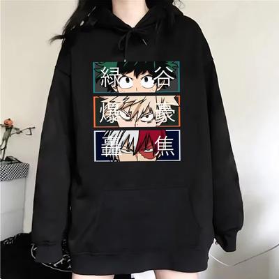 My Hero Academia Autumn Winter Warm Fashion Long-Sleeved Sweater Anime Deku Bakugou Katsuki Todoroki Shoto Outdoor Sports Hoodie