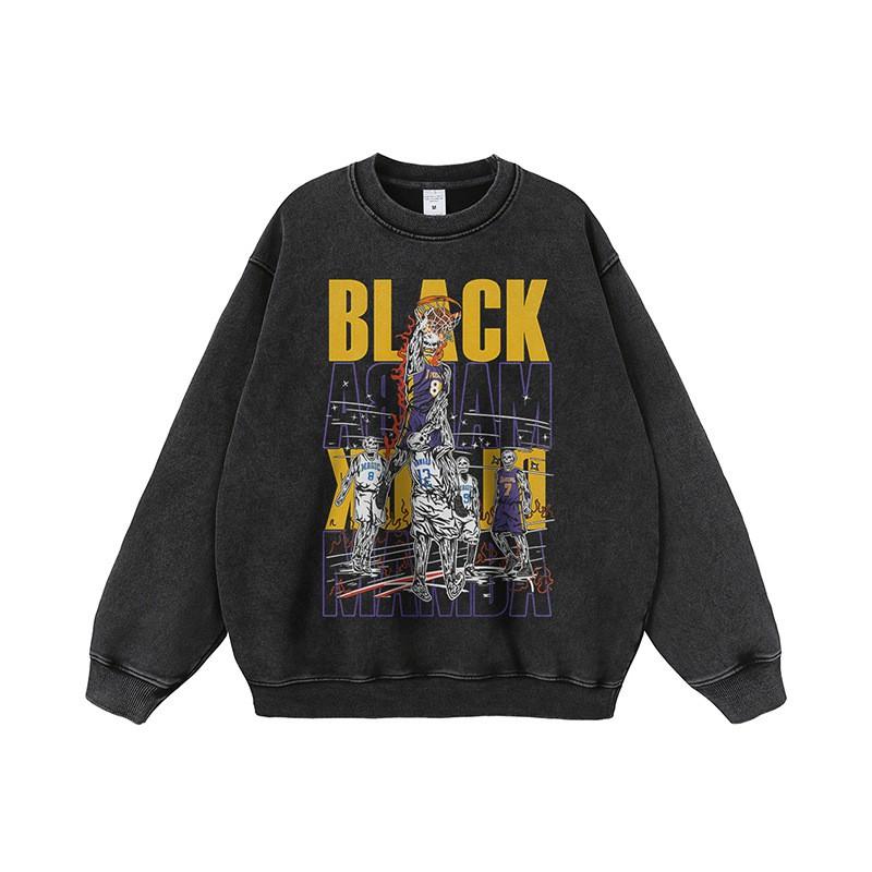 Vintage American Street Skull Heavyweight Hoodie Oversized Washed Distressed Unisex Sweatshirt