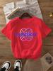 Women's Kpop Devil Hunter Graphic T-shirt Purple Silhouette Design With Mira Rumi Zoey Names Casual Crew Neck Short Sleeve Top