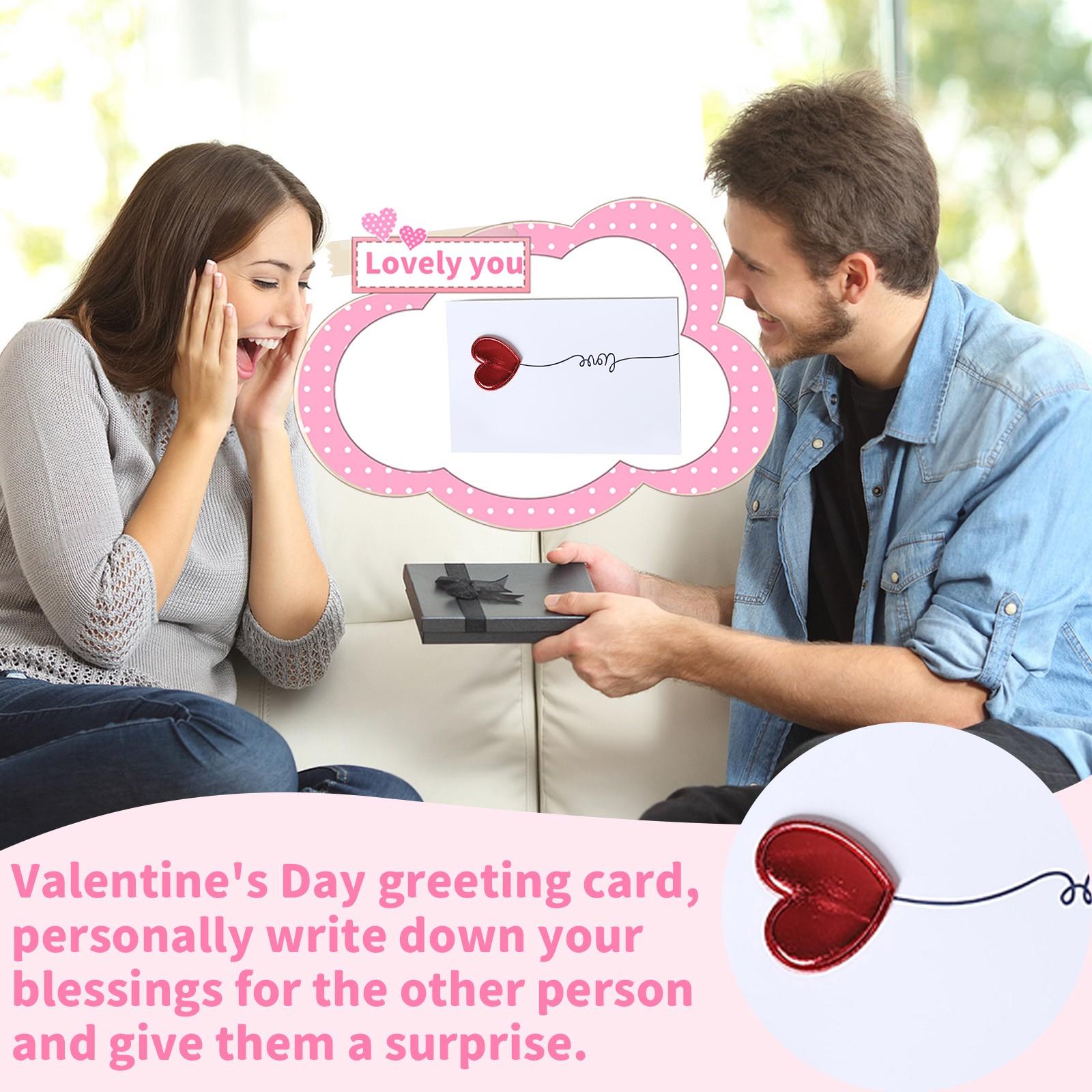 Handmade Leather Love Letter -up Card - Valentine s Day Exclusive Greeting Card One Size