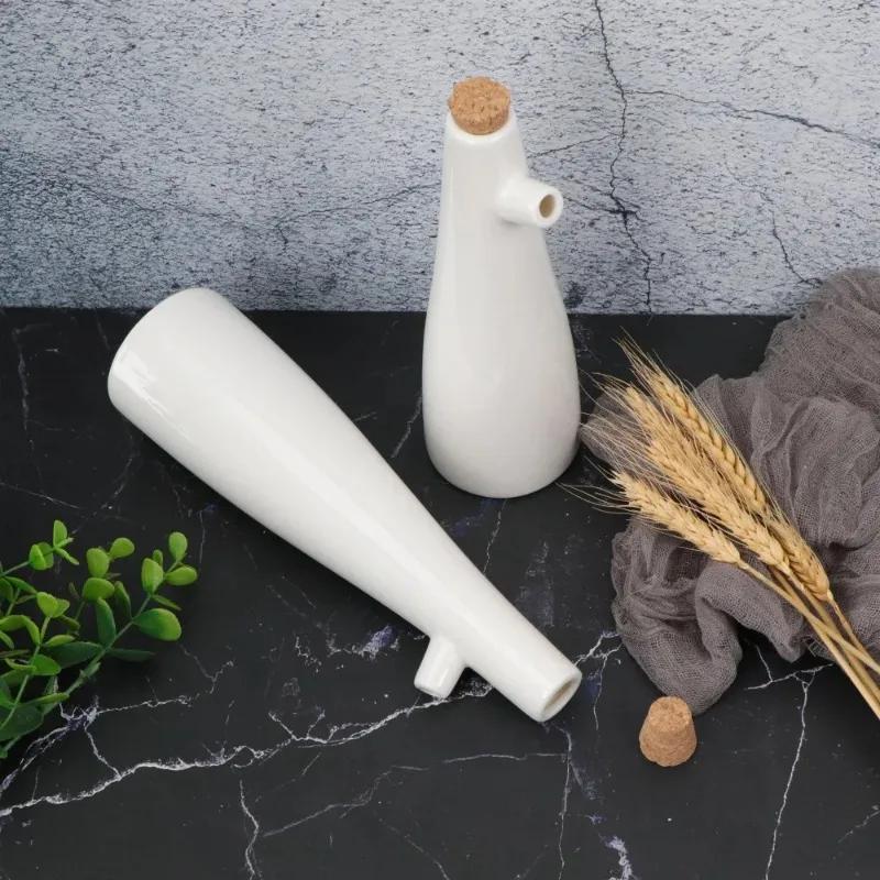 Ceramic Vinegar Porcelain Olive Oil Pot Soy Sauce Vinegar Bottle Seasoning Gravy Boats Kitchen Cooking Tools Storage Bottles