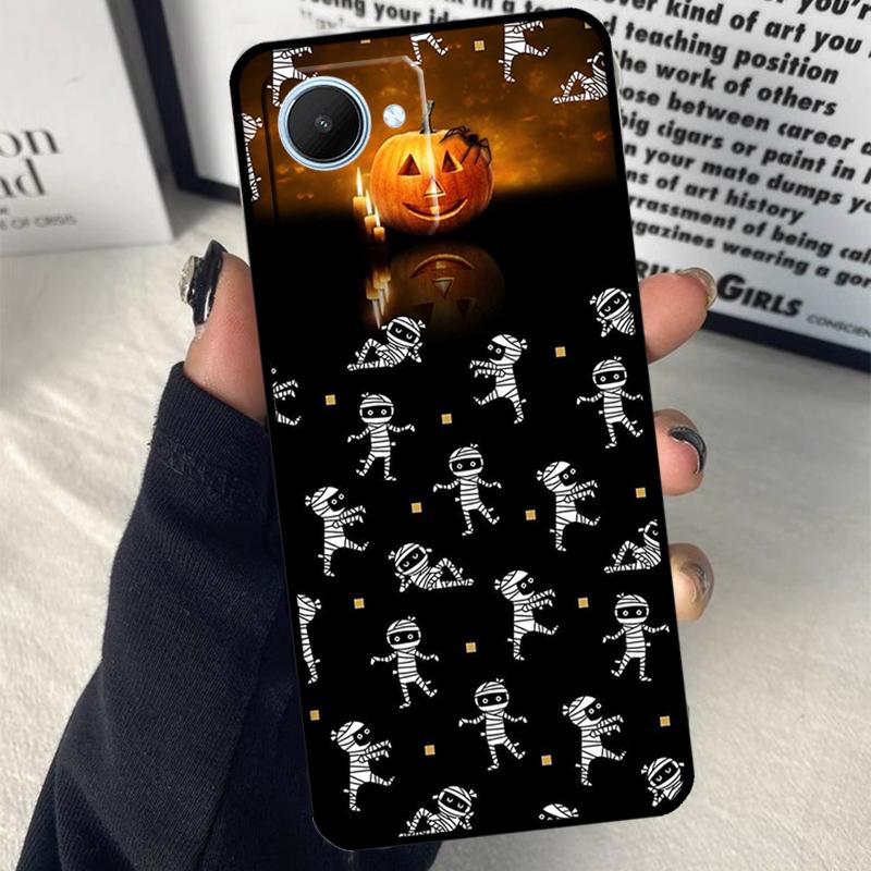 Halloween Pumpkin Ghost Mummy For Realme C55 C75 C67 C63 C51 C61 C53 C35 C65 C71 11 12 13 14 Pro Plus GT6 GT7 15 Pro Case
