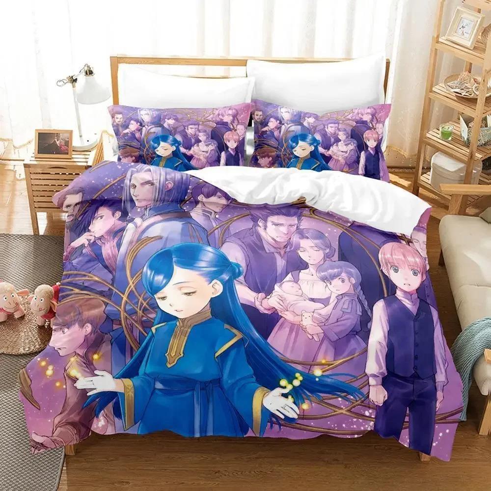 New Ascendance of a Bookworm Bedding Set 3D Print Kawaii Anime Duvet Cover for Adult Kid Bedroom