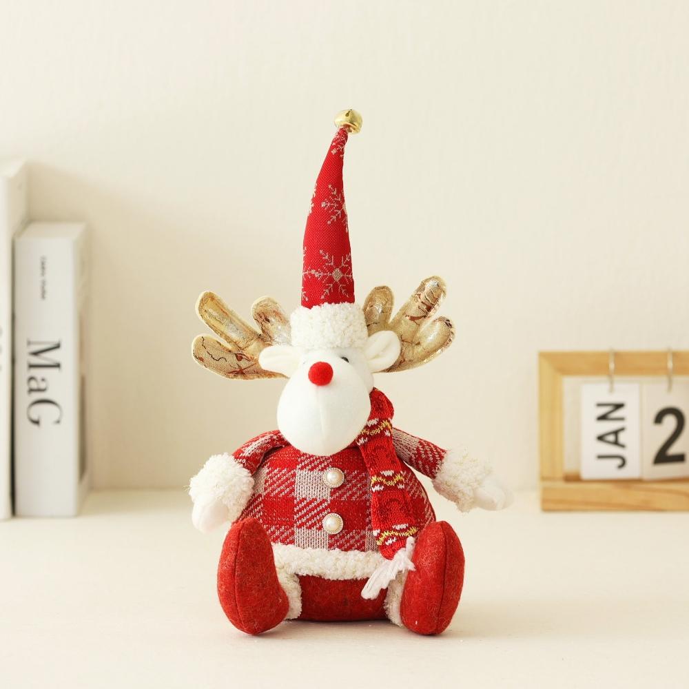 

1PC Cute Knitted Dolls Santa Ornaments for Christmas New Year Birthday Party Wedding Carnival Home Decoration Gift Commemoration