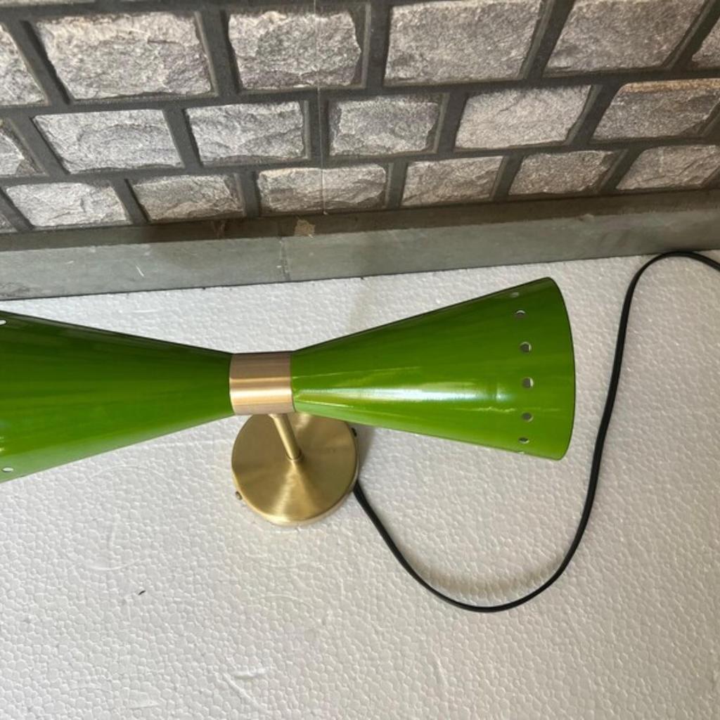 Kinkiet ścienny Mid-Century Modern Green Diabolo, podwójna oprawa oświetleniowa, lampa ścienna w stylu industrialnym, wystrój domu, nowoczesna lampa ścienna