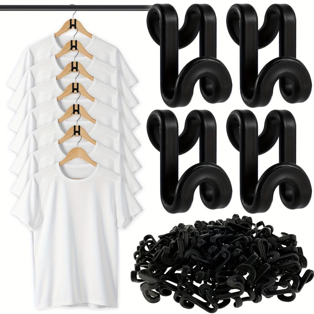 10pcs Clothes Hooks Organizer Clothes Hangers Connectors Velvet Hook Hanger Hook For Extend Velvet Dress Extender Hangers