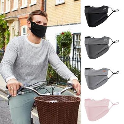 UV Face Shield Sun Protection Face Mask Washable Reusable Breathable Ice Silk Face Cover for Motorcycle Running Riding Exercise