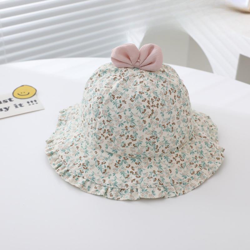 Baby Hat Spring and Autumn New Baby Flowers Fisherman Hat Baby Girl Super Cute Baby Hat Children Outdoor