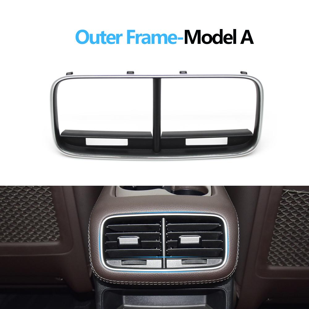 Car Rear Console Air Vent Outlet Grille AC Tab Clip Repair Kit Outer Frame For Benz GLS GLE W167 350 400 450 500 580 2020-2025