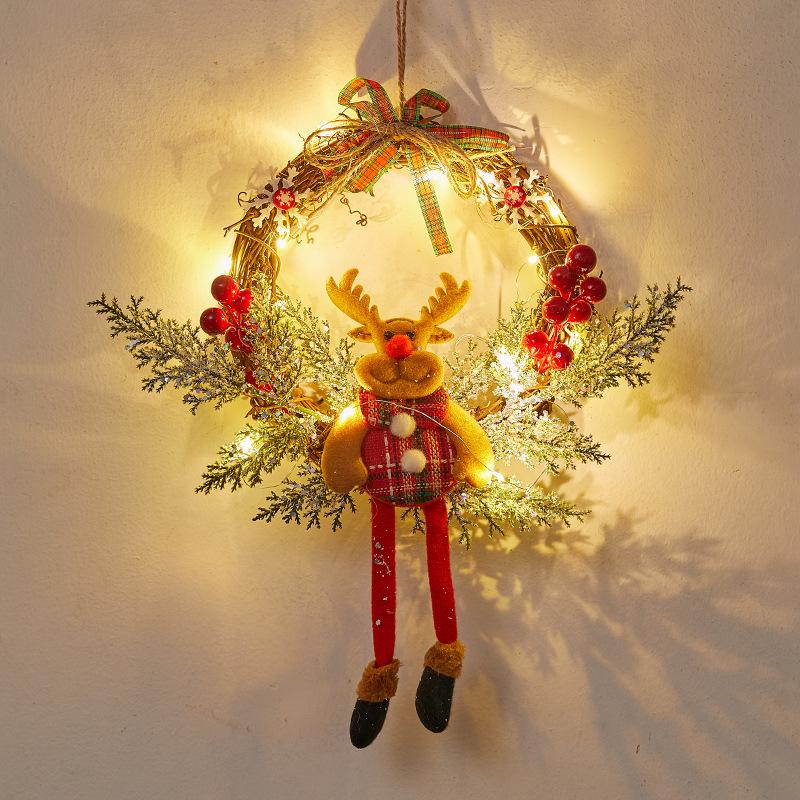 Christmas Door Wreath & Holiday Ornament for Festive Decor