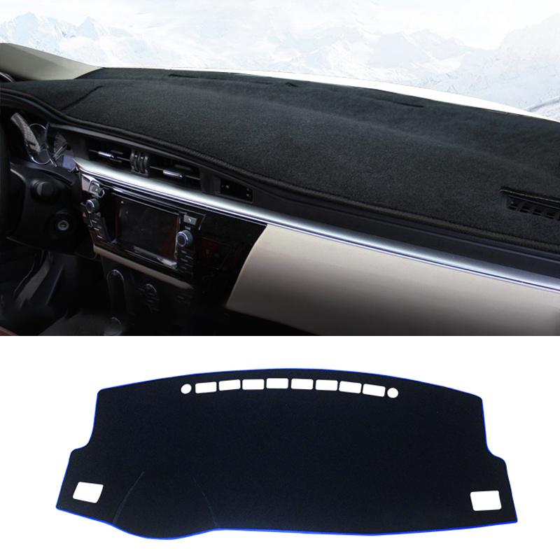 Auto Armaturenbrett Abdeckung Dash Anti-UV Matte Für Toyota Corolla E180 E150 2006 2007 2008 2009 2010 2012 2013 2014 2015 2016 2017 2018