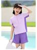 Girls' Two-Piece Swimsuit for Professional Swimming - 2025 Summer Collection for Middle & Big Kids, Little Girls, and Junior High Students