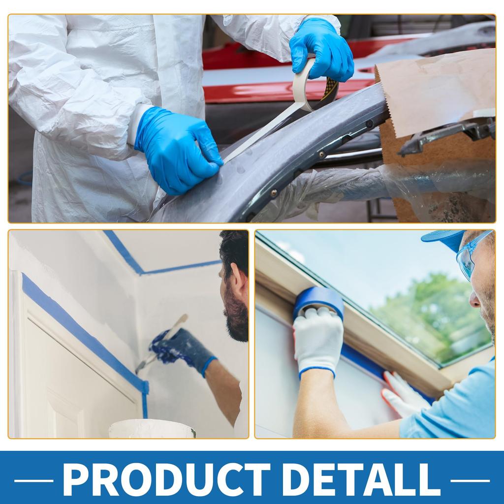 Taśma malarska ABSOPRO Łatwa do usunięcia, 0,1" x 18,9" (48m), Taśma Maskująca Master, Różowa