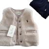 Boys' Korean-Style Lambswool Vest: 2025 Autumn/Winter Trendy Outerwear for Kids