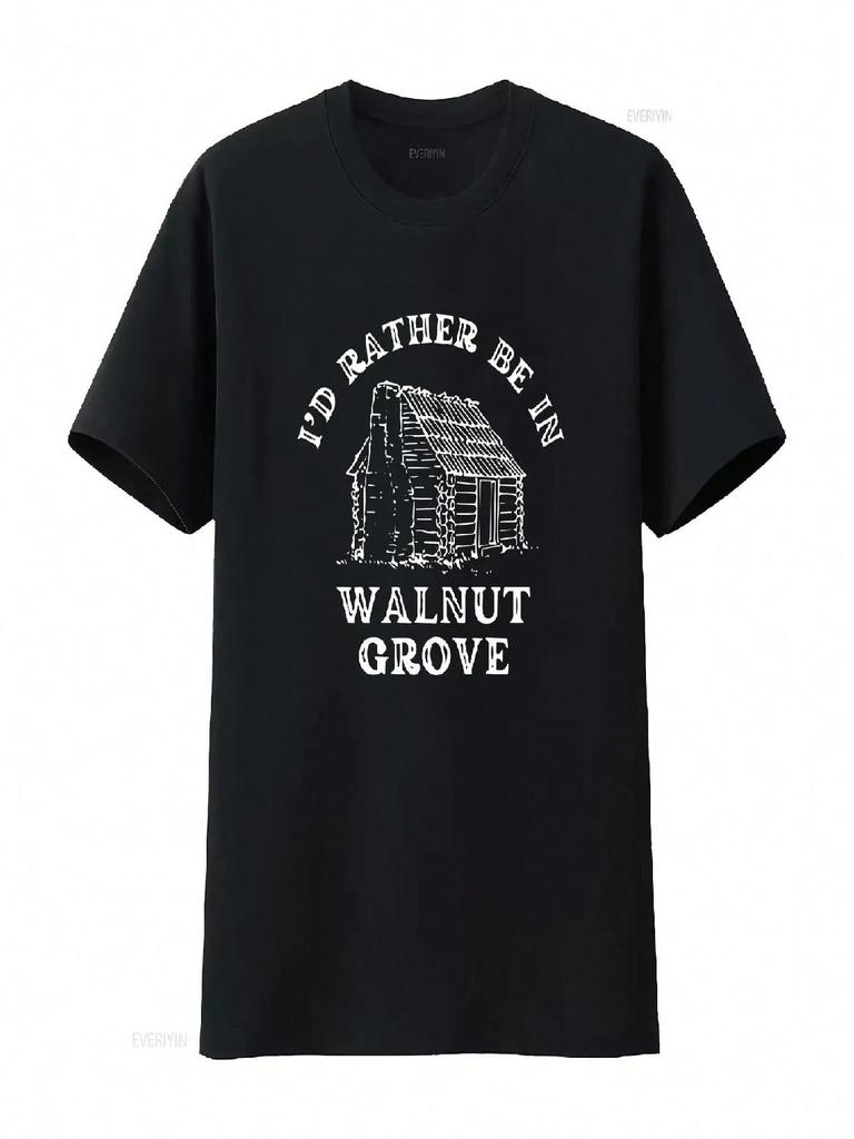 Laura Ingalls Wilder T Shirt Little House On The Prairie Fans Walnut Grove Vintage Washed Streetwear Homme Stylish