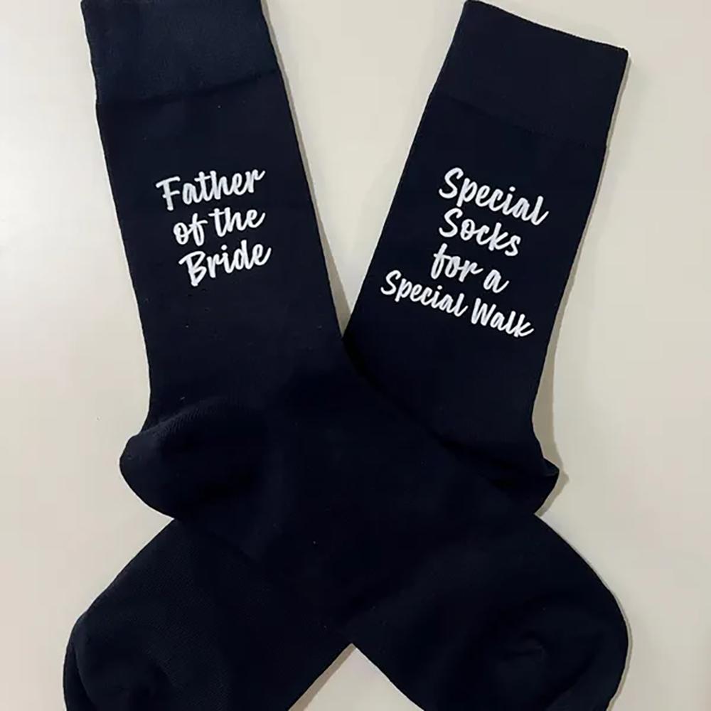 Father of The Bride Socks Special Socks for A Special Walk Socks Wedding Engagement Brides Father Bachelor Party Deocration Gift