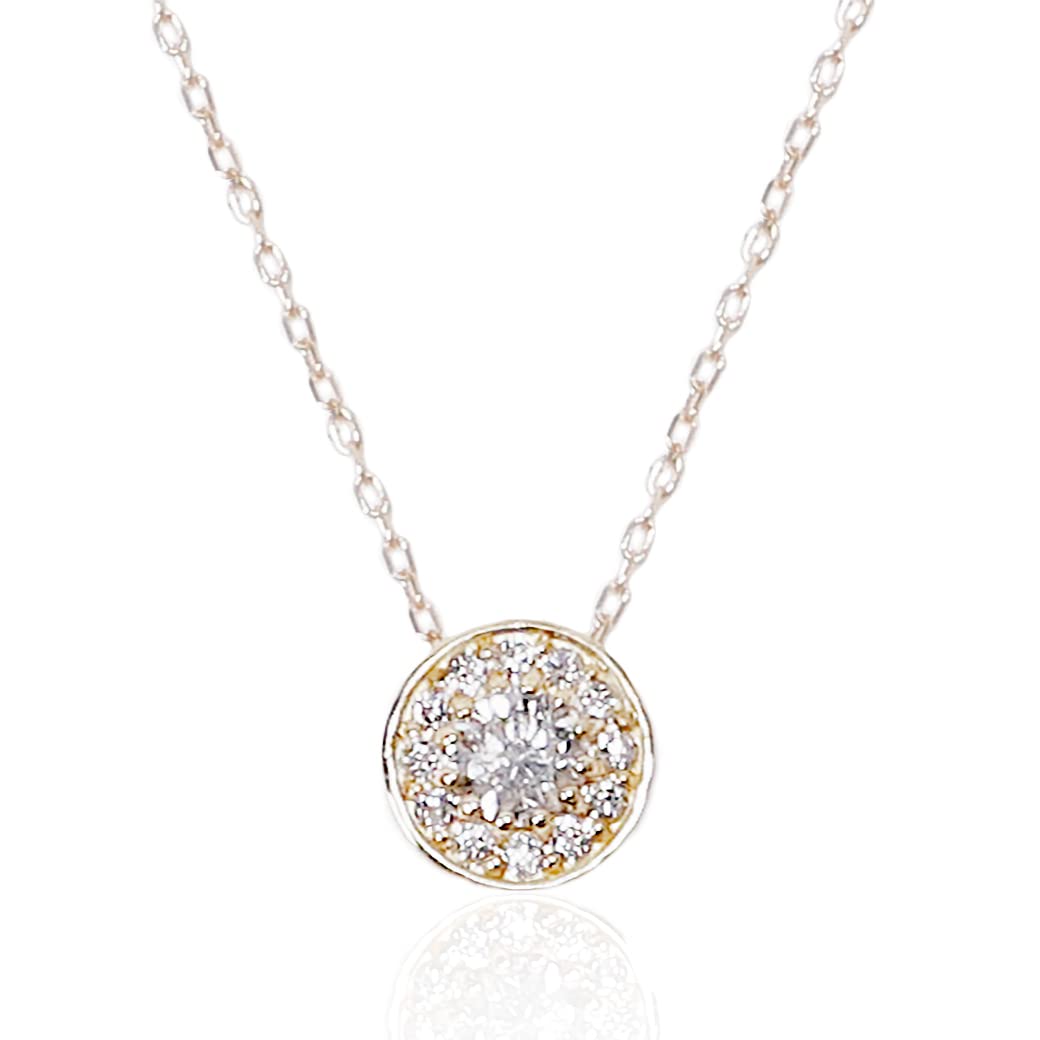 

Atelier Rametto Adult Diamond Necklace Diamond Pendant Necklace Carat 18K Box Cute Ribbon Yellow 0.5 (18K Gold, 0.3)