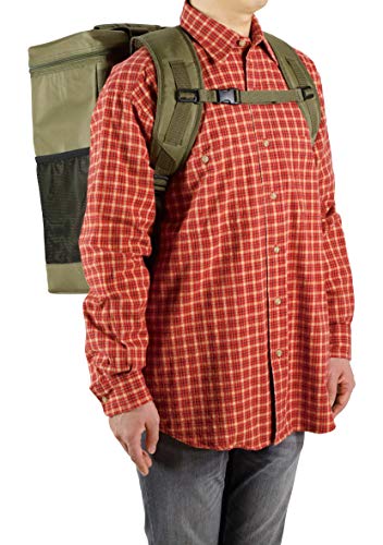 Captain Stag (CAPTAIN STAG) Square Backpack-Style Cooler Bag, Olive, UE-620, Size: 34cm W x 23cm D x 45cm H