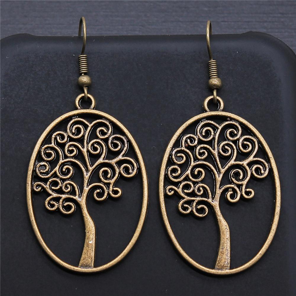 Tree Earring Women Drop Earrings Round Tree Dangle Earrings Women Fashion Jewelry Gift For Women